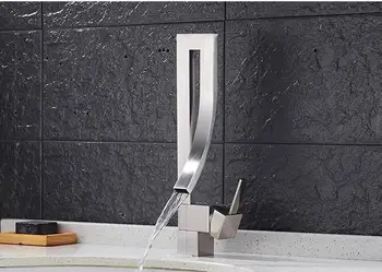 Chrome/Nickel/Basin Faucet Single Handle Waterfall Basin Mixer Tap Hot & Cold Bathroom Faucet Sink Waterfall Faucet
Chrome/Nickel/Basin Faucet Single Handle Waterfall Basin Mixer Tap Hot & Cold Bathroom Faucet Sink Waterfall Faucet