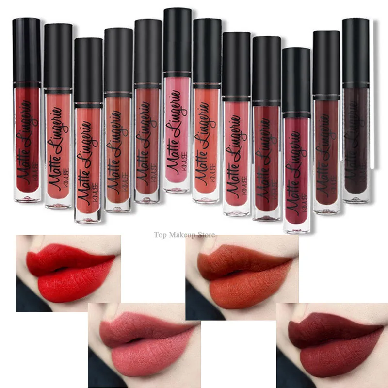 

Lip Tint Lip Gloss Matte Nude Lipgloss Rouge A Levre Mat Batom Mate Liquid Lipstick Korean Red Nyxed Makeup