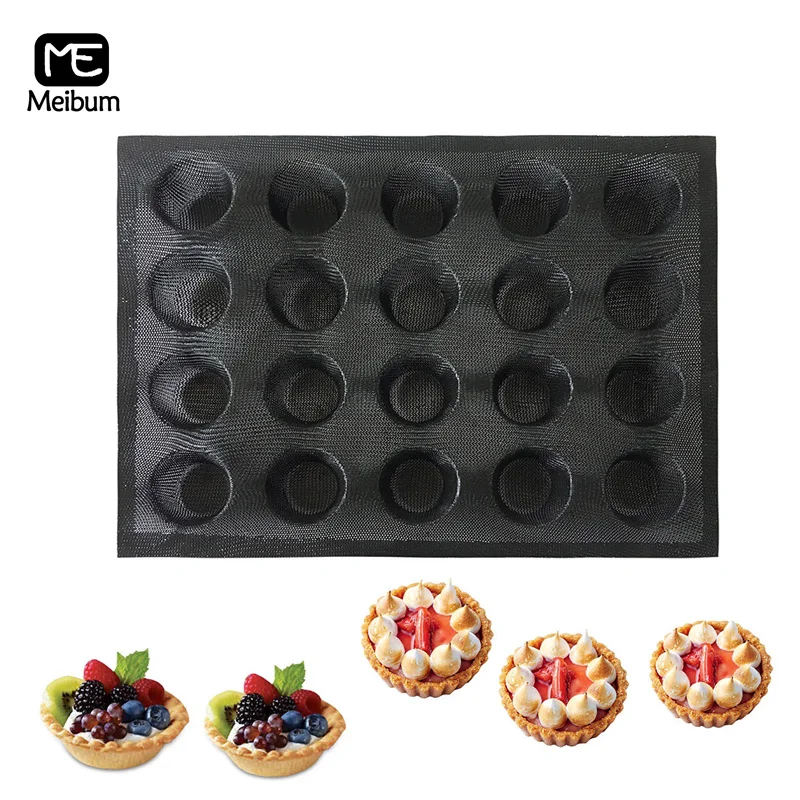 Meibum 20 Cavity Black Porous Silicone Mold Cake Tart Mini Pizza Modle Round Shape Bread Hamburger Mould Non Stick Bakeware Tool
Meibum 20 Cavity Black Porous Silicone Mold Cake Tart Mini Pizza Modle Round Shape Bread Hamburger Mould Non Stick Bakeware Tool