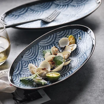NIMITIME Japanese Style Ceramic Oval Large Fish Dish Household Long Dish Fruit Plate Dish Shallow Salad Fruit Plate Tableware
NIMITIME Japanese Style Ceramic Oval Large Fish Dish Household Long Dish Fruit Plate Dish Shallow Salad Fruit Plate Tableware