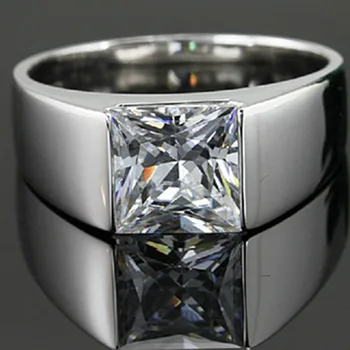 Wholesale 2CT SONA Simulate Princess Diamond Ring for Man Wedding Men Jewelry Sterling Silver Ring Engagement White Gold Plated
Wholesale 2CT SONA Simulate Princess Diamond Ring for Man Wedding Men Jewelry Sterling Silver Ring Engagement White Gold Plated