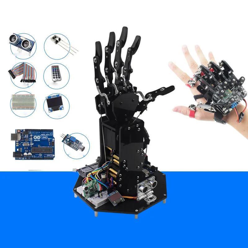Bionic Mechanical Programming Robot Exoskeleton Palm Secondary Development Kit / Uhand Compatible UNO Robotic Arm High-Tech Toys
Bionic Mechanical Programming Robot Exoskeleton Palm Secondary Development Kit / Uhand Compatible UNO Robotic Arm High-Tech Toys
