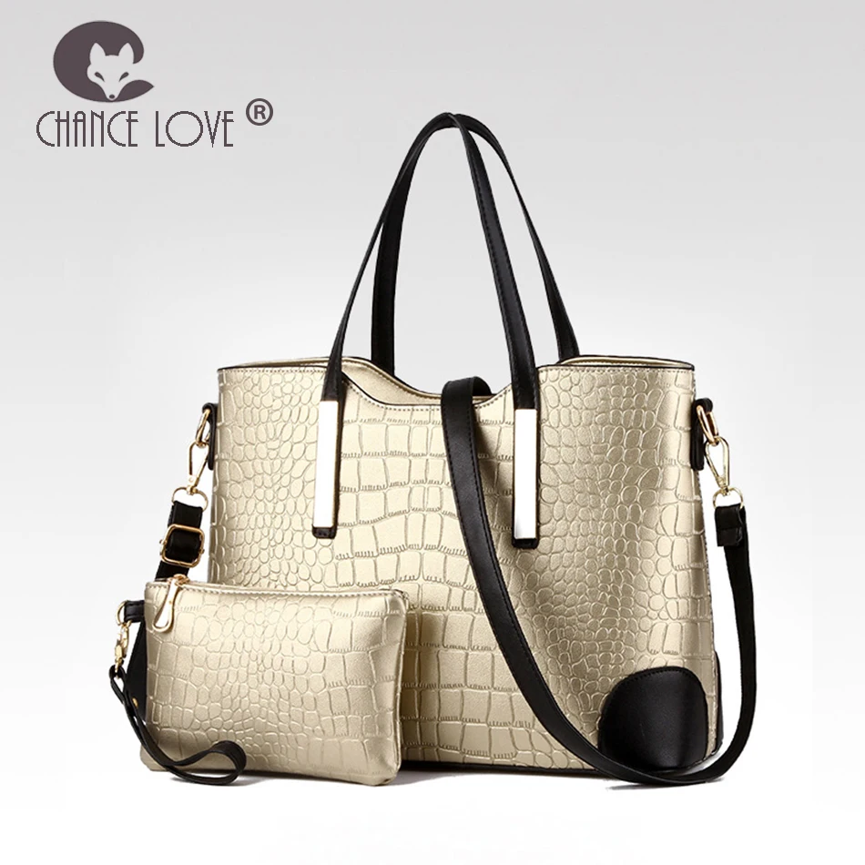 Chance Love Crocodile pattern big bag 2018 new fashion Pu leather handbag tide ladies shoulder bag composite bag 2 piece set bag
Chance Love Crocodile pattern big bag 2018 new fashion Pu leather handbag tide ladies shoulder bag composite bag 2 piece set bag