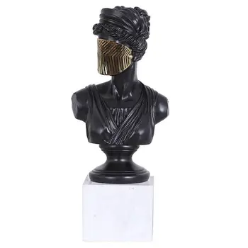 44cm Masked Apollo Black Bust Golden Mask Statue Greek Mythology Figurine Resin Art&Craft Home Decoration Office R1432
44cm Masked Apollo Black Bust Golden Mask Statue Greek Mythology Figurine Resin Art&Craft Home Decoration Office R1432