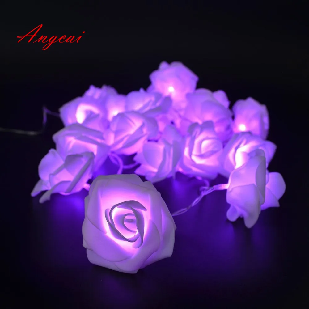 Battery powered purple rose LED String Lights,Wedding Birthday Decoration luminaria christmas natal garland Guirlande Lumineuse
Battery powered purple rose LED String Lights,Wedding Birthday Decoration luminaria christmas natal garland Guirlande Lumineuse