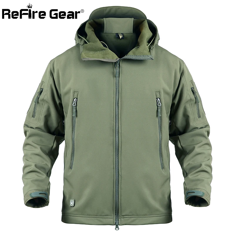 ReFire Gear Army Tactical Jacket Men Softshell Waterproof Camouflage Military Jacket Male Camo Clothes Winter Hoodie Jacket Coat
ReFire Gear Army Tactical Jacket Men Softshell Waterproof Camouflage Military Jacket Male Camo Clothes Winter Hoodie Jacket Coat