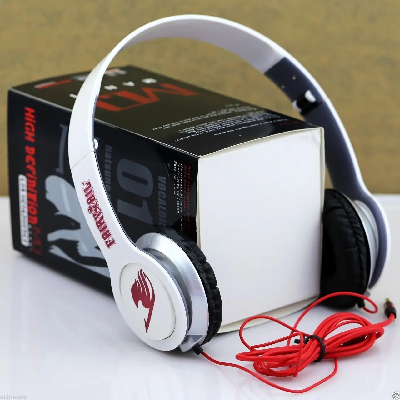 New in Box Anime Fairy Tail Logo The union flag Headphone Headset Earphone Costume Props
New in Box Anime Fairy Tail Logo The union flag Headphone Headset Earphone Costume Props