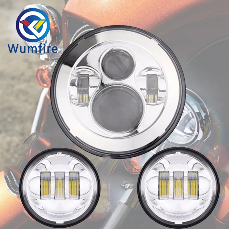 7 "LED Headlight with 4.5" Led Fog Light For Motorcycle with 7 "Holder Adapter Ring
7 "LED Headlight with 4.5" Led Fog Light For Motorcycle with 7 "Holder Adapter Ring