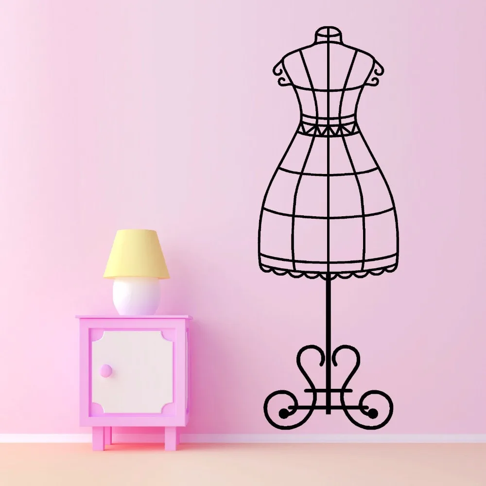 Wall Stickers Removable Women Clothes Stand Vinyl Wall Decal Tailor Clothing Stand Dress Model Wall Art Mural Derss Decor AY637
Wall Stickers Removable Women Clothes Stand Vinyl Wall Decal Tailor Clothing Stand Dress Model Wall Art Mural Derss Decor AY637