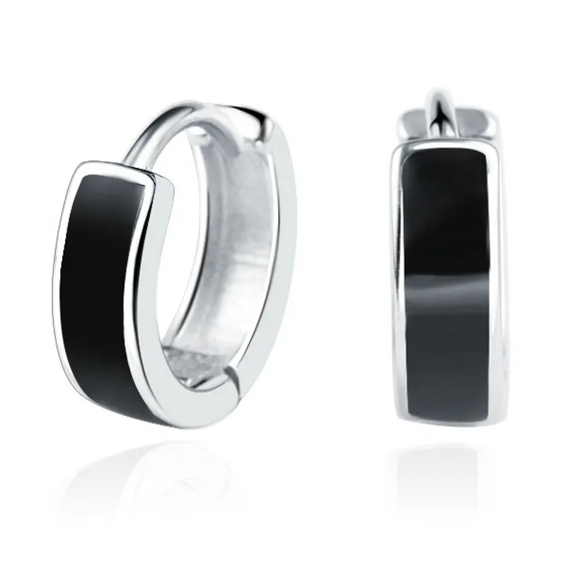 SHUANGR Punk Black Hoop Earrings Huggie Simple Style Pattern Circle Fashion Earring for Women Man
SHUANGR Punk Black Hoop Earrings Huggie Simple Style Pattern Circle Fashion Earring for Women Man