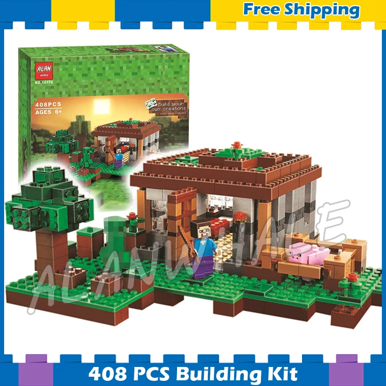 408pcs My World The First Night Adventure Shelter 10176 Model Building Blocks Toys Bricks Compatible with Lego Minecrafted
408pcs My World The First Night Adventure Shelter 10176 Model Building Blocks Toys Bricks Compatible with Lego Minecrafted