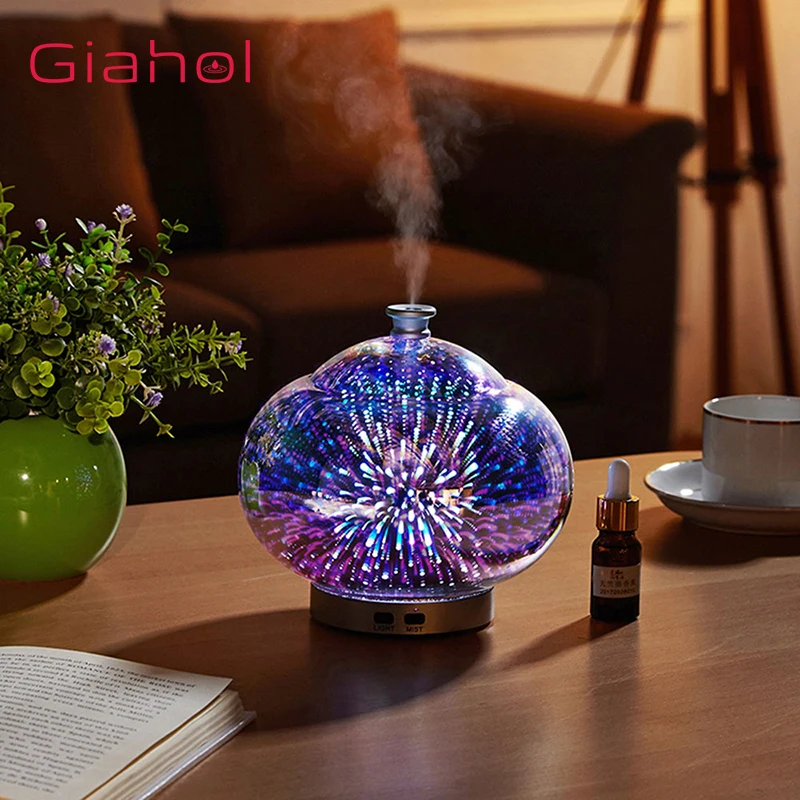 Essential Aroma Diffusor Ultrasonic Air Humidifier 3D Fireworks LED Night Light Oil Diffuser Humidificador Anion Mist Maker
Essential Aroma Diffusor Ultrasonic Air Humidifier 3D Fireworks LED Night Light Oil Diffuser Humidificador Anion Mist Maker