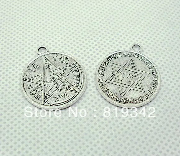 Free Shipping 20pcs Antique Silver Tone Magen David "TETRAGRAMMATON" Amulet Charm Pendants 32x28mm J0448
Free Shipping 20pcs Antique Silver Tone Magen David "TETRAGRAMMATON" Amulet Charm Pendants 32x28mm J0448