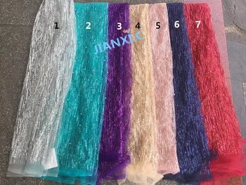 David-122815 Fashionable glued glitter Guipure Lace African Cord Lace Fabric with beads
David-122815 Fashionable glued glitter Guipure Lace African Cord Lace Fabric with beads