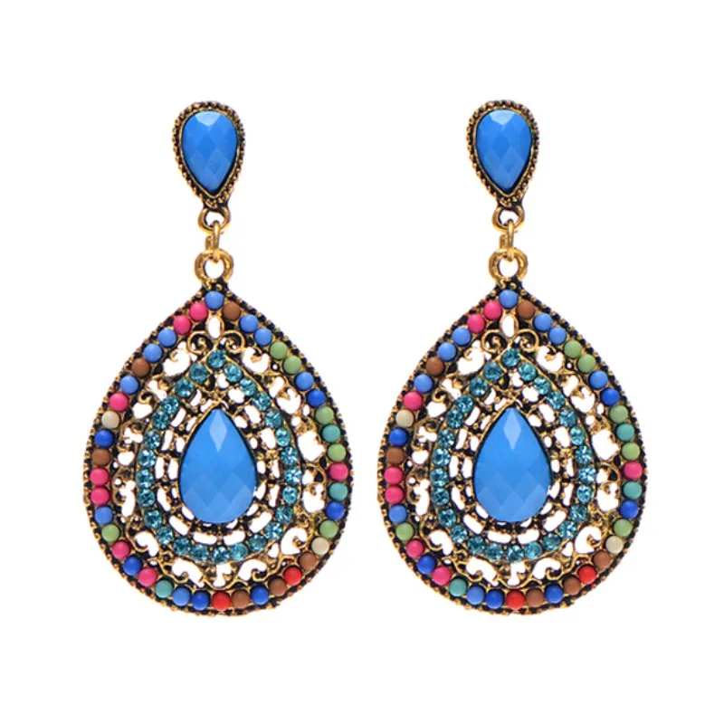 Women Water Drop Dangle Earrings Ethnic Resin Multicolor Bead Large Bohemian Dangle Earrings Statement Jewelry
Women Water Drop Dangle Earrings Ethnic Resin Multicolor Bead Large Bohemian Dangle Earrings Statement Jewelry