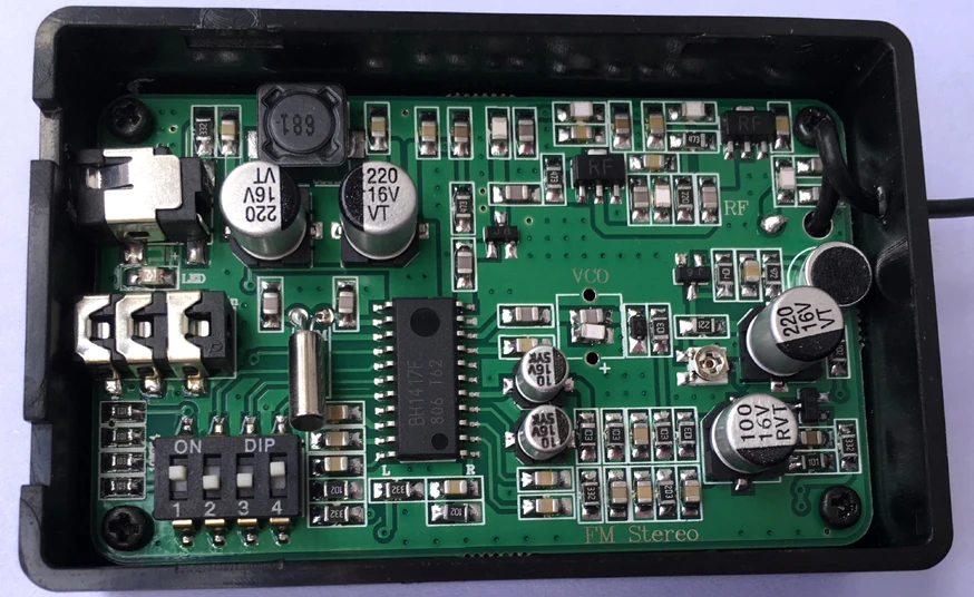 FM stereo transmitter module wireless microphone pickup high sensitivity high power monitoring to H1417
FM stereo transmitter module wireless microphone pickup high sensitivity high power monitoring to H1417