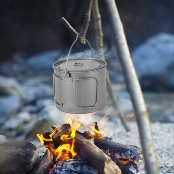 / 1100ml Titanium Pot Camping Titanium Tableware Ultralight Portable Pot with Lid Folding Handle Outdoor Camping Hiking Picnic
/ 1100ml Titanium Pot Camping Titanium Tableware Ultralight Portable Pot with Lid Folding Handle Outdoor Camping Hiking Picnic