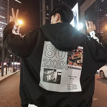 Autumn Mens Printing Jackets Casual Male Outwear Coat Hip Hop Streetwear Hooded Jacket Fashion Men Plus Size 5XL
Autumn Mens Printing Jackets Casual Male Outwear Coat Hip Hop Streetwear Hooded Jacket Fashion Men Plus Size 5XL