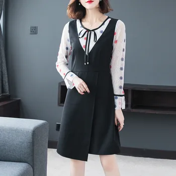 Free shipping fashion elegant fake two Dress spring printed lace patchwork contrast color cute asymmetrical vestidos 5XL XXXXXL
Free shipping fashion elegant fake two Dress spring printed lace patchwork contrast color cute asymmetrical vestidos 5XL XXXXXL