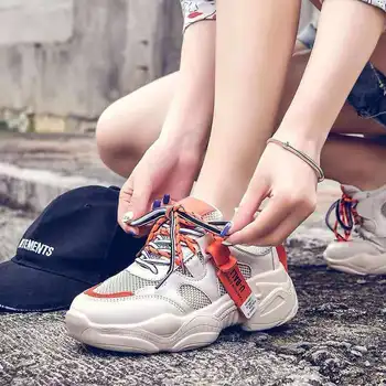 New 2019 Spring Autumn Fashion Women Runnning Shoes PU Leather Platform Comfortable Breathable Sneakers Women Sports Shoes Y1-12
New 2019 Spring Autumn Fashion Women Runnning Shoes PU Leather Platform Comfortable Breathable Sneakers Women Sports Shoes Y1-12