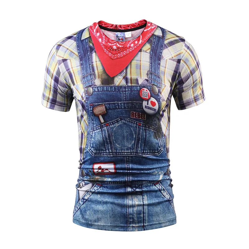 Cool Faux Real Rednecks Cowboy 3D Print T-shirt Men Short Sleeve Kid Unisex Uniform Casual Homme High Quality Costume
Cool Faux Real Rednecks Cowboy 3D Print T-shirt Men Short Sleeve Kid Unisex Uniform Casual Homme High Quality Costume