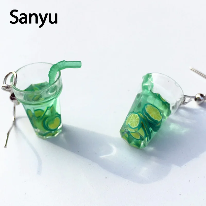 Lovely Creative Funny Transparent Green Lemonade Drop Earrings For Women Girls Personalized Fruit Juice Dangle Earrings Jewelry
Lovely Creative Funny Transparent Green Lemonade Drop Earrings For Women Girls Personalized Fruit Juice Dangle Earrings Jewelry
