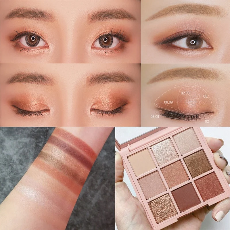 9 Colors Professional Waterproof Smudge-Proof Eyeshadow Palette Glitter Eyeshadow Palette Matte Lasting Eye shadow Powder
9 Colors Professional Waterproof Smudge-Proof Eyeshadow Palette Glitter Eyeshadow Palette Matte Lasting Eye shadow Powder
