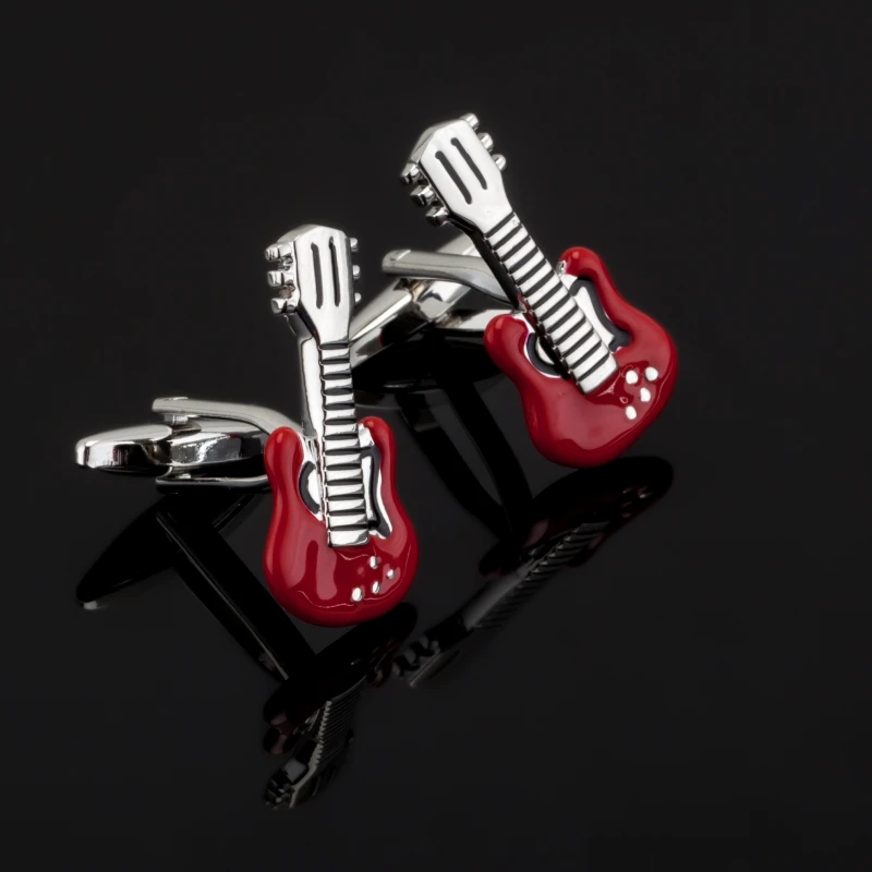 New French fashion men's shirt cuff Cufflinks high-quality Brand red color guitars music Cufflinks wholesale Enamel totem design
New French fashion men's shirt cuff Cufflinks high-quality Brand red color guitars music Cufflinks wholesale Enamel totem design