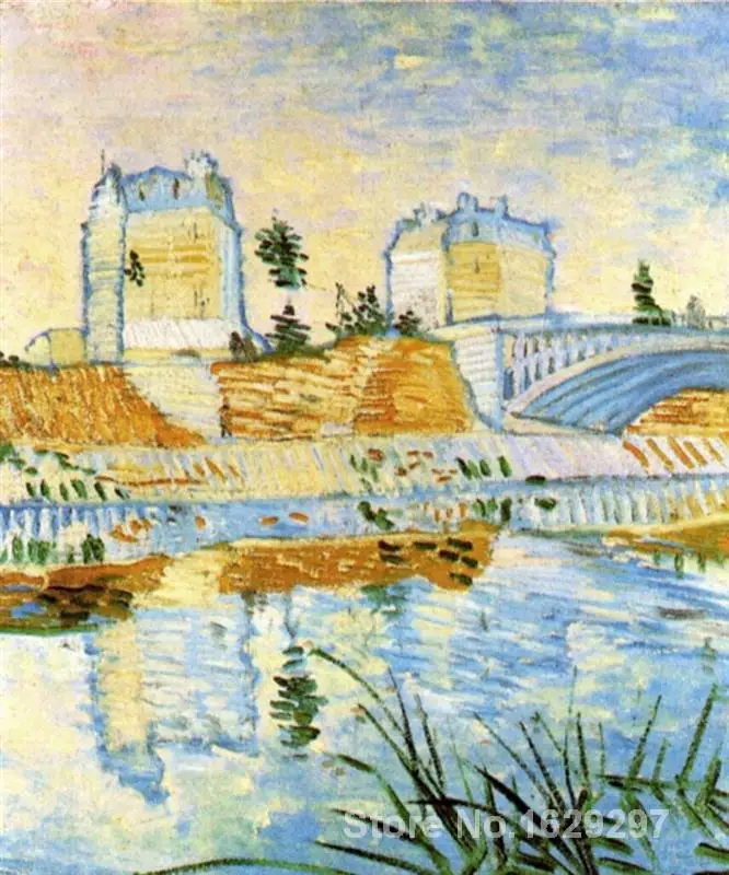 wall art modern The Seine with the Pont de Clichy Vincent Van Gogh Paintings Hand painted High quality
wall art modern The Seine with the Pont de Clichy Vincent Van Gogh Paintings Hand painted High quality