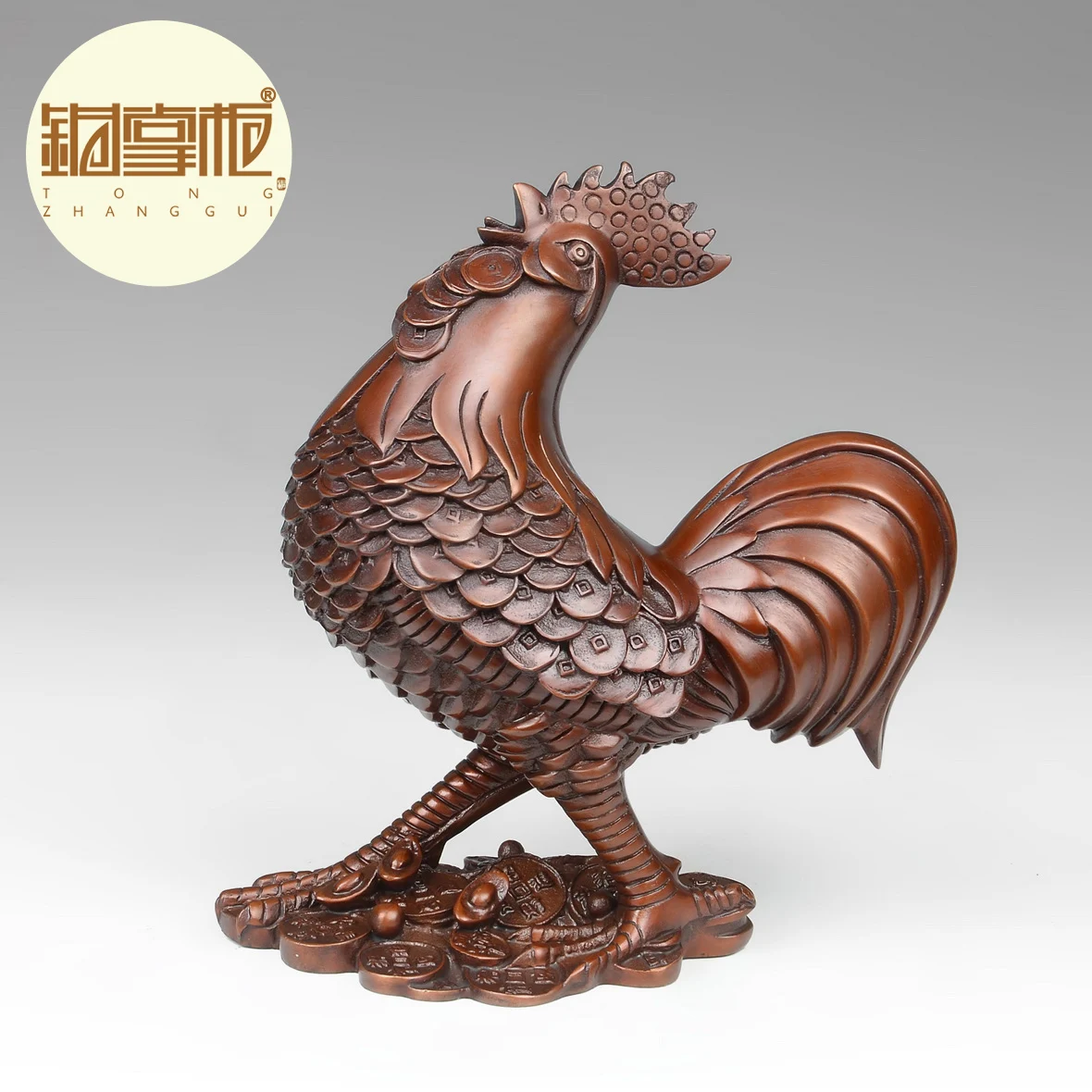 Zhaocai copper copper ornaments Chicken Rooster mistress of Feng Shui peach against the most favorable auspices crafts
Zhaocai copper copper ornaments Chicken Rooster mistress of Feng Shui peach against the most favorable auspices crafts