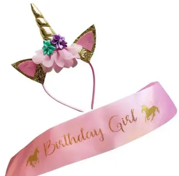 Unicorn Birthday Girl Set Shiny Gold Glitter Unicorn Headband and Birthday Girl Sash Perfect Unicorn Theme Birthday Party Favors
Unicorn Birthday Girl Set Shiny Gold Glitter Unicorn Headband and Birthday Girl Sash Perfect Unicorn Theme Birthday Party Favors