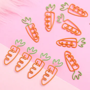 2pcs/lot Cute Carrot Shape Paper Clips Kawaii Clamps Bookmark Binder Clips for School Office Supplies Stationery Metal Clips
2pcs/lot Cute Carrot Shape Paper Clips Kawaii Clamps Bookmark Binder Clips for School Office Supplies Stationery Metal Clips