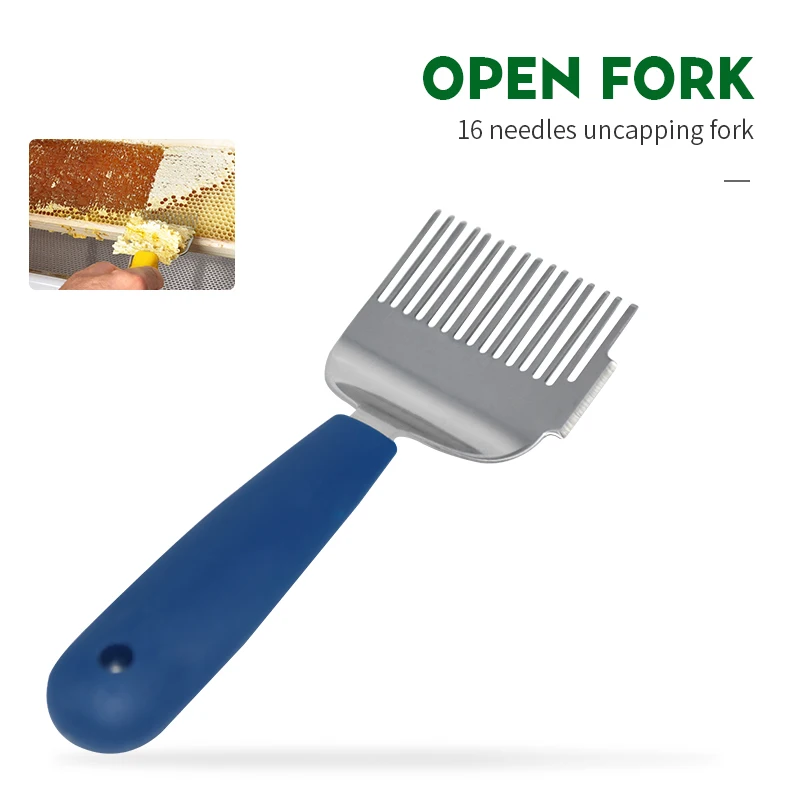 Brand Gardening Style Beekeeping Tool Rubber handle Uncapping Forks Suitable for Honey Honeycomb Scraper Rubber Handle Tool
Brand Gardening Style Beekeeping Tool Rubber handle Uncapping Forks Suitable for Honey Honeycomb Scraper Rubber Handle Tool