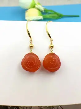 shilovem 18K yellow Gold real Natural south Red agate earrings fine Jewelry wedding new plant women gift cute yze1010347nh
shilovem 18K yellow Gold real Natural south Red agate earrings fine Jewelry wedding new plant women gift cute yze1010347nh