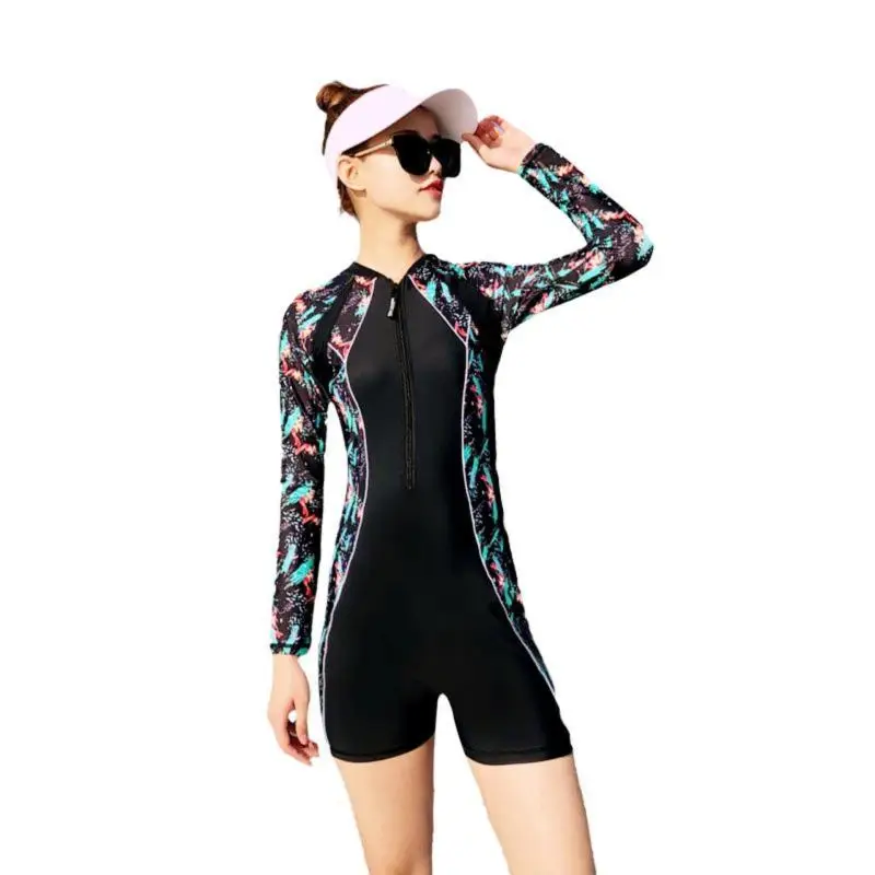M-XXXL Long Sleeve Rash Guards Swimwear Women Zipper Rashguard One Piece Swimsuit Female Large Size Surfing Swimming Bodysuit
M-XXXL Long Sleeve Rash Guards Swimwear Women Zipper Rashguard One Piece Swimsuit Female Large Size Surfing Swimming Bodysuit