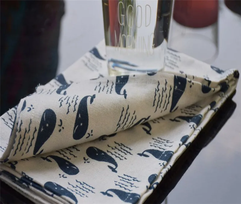 Tea Towel Reusable Kitchen Textile Tea Cloth Simple Napkins Whale Design Napkin Cotton&Linen Home Use Kitchen Towel 50x70cm NP31
Tea Towel Reusable Kitchen Textile Tea Cloth Simple Napkins Whale Design Napkin Cotton&Linen Home Use Kitchen Towel 50x70cm NP31