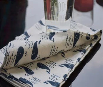 Tea Towel Reusable Kitchen Textile Tea Cloth Simple Napkins Whale Design Napkin Cotton&Linen Home Use Kitchen Towel 50x70cm NP31
Tea Towel Reusable Kitchen Textile Tea Cloth Simple Napkins Whale Design Napkin Cotton&Linen Home Use Kitchen Towel 50x70cm NP31