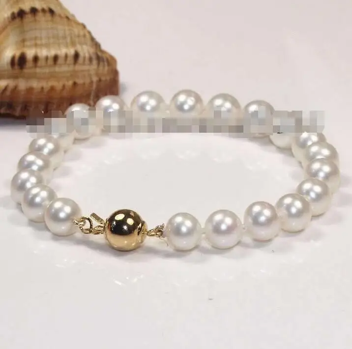 FREE SHIPPING HOT sell new Style >>>>2016 new single 8-9mm genuine freshwater cultured round white pearl bracelet 8
FREE SHIPPING HOT sell new Style >>>>2016 new single 8-9mm genuine freshwater cultured round white pearl bracelet 8