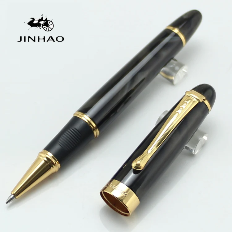 Фото Jinhao X450 Green Marbled And Golden Roller Ball Pen Stationery School&ampOffice Supplies Writing Pensluxury writing gift pens | Канцтовары
