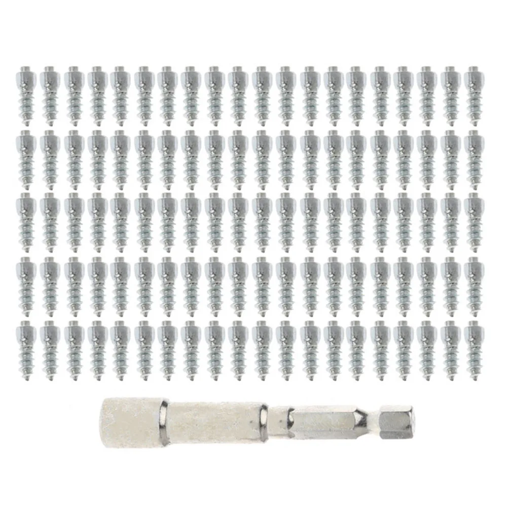 Auto Car SUV ATV 100 Pcs Stud Screw 12mm Anti-Slip Screw Stud Wheel Tyre Snow Tire Spikes Trim and Installation Tool
Auto Car SUV ATV 100 Pcs Stud Screw 12mm Anti-Slip Screw Stud Wheel Tyre Snow Tire Spikes Trim and Installation Tool