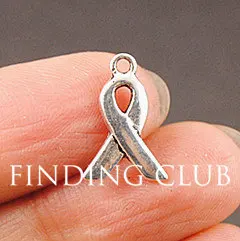 50 pcs Silver Color tone Awareness Ribbons Charm DIY Metal Bracelet Necklace Jewelry Findings A820
50 pcs Silver Color tone Awareness Ribbons Charm DIY Metal Bracelet Necklace Jewelry Findings A820