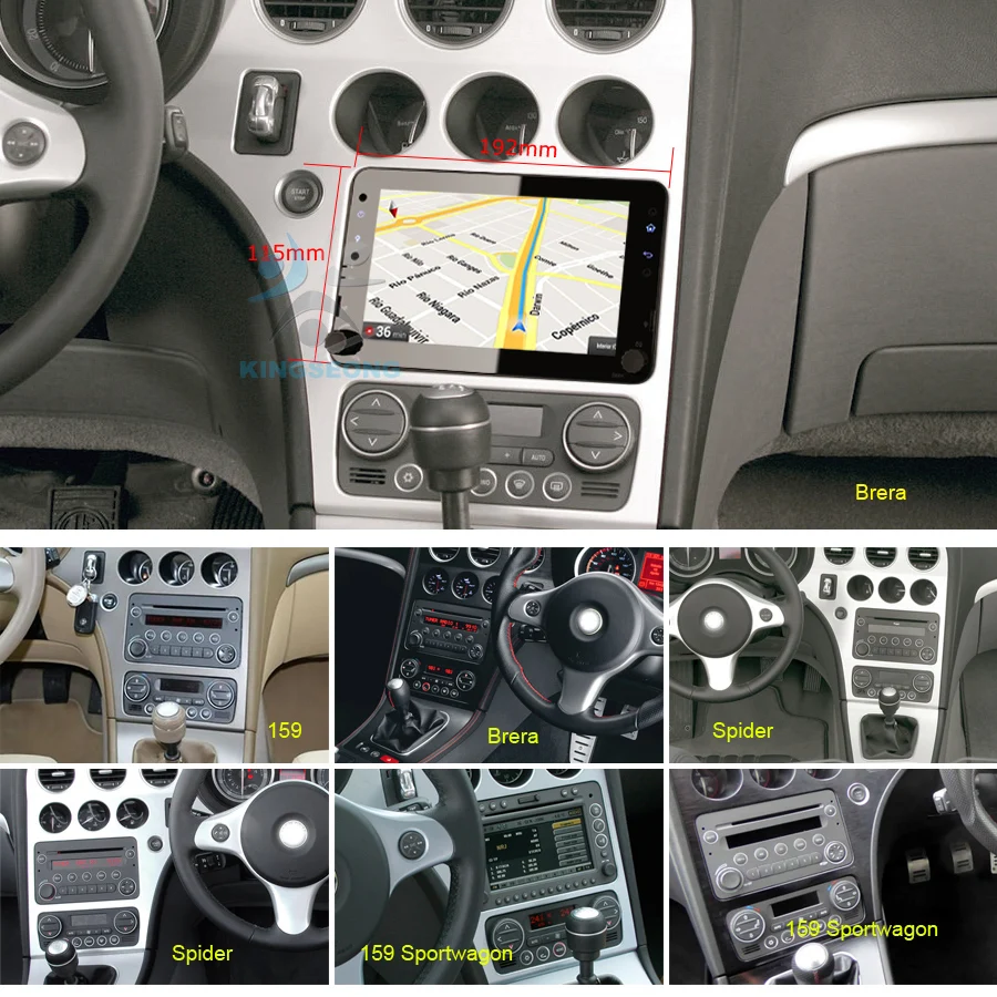Discount DAB+ Autoradio Android 9.0 Sat Nav GPS Car stereo for Alfa Romeo Spider 159 Sportwagon Brera WIFI+TDT FM 2 Discount DAB+ Autoradio Android 9.0 Sat Nav GPS Car stereo for Alfa Romeo Spider 159 Sportwagon Brera WIFI+TDT FM 2