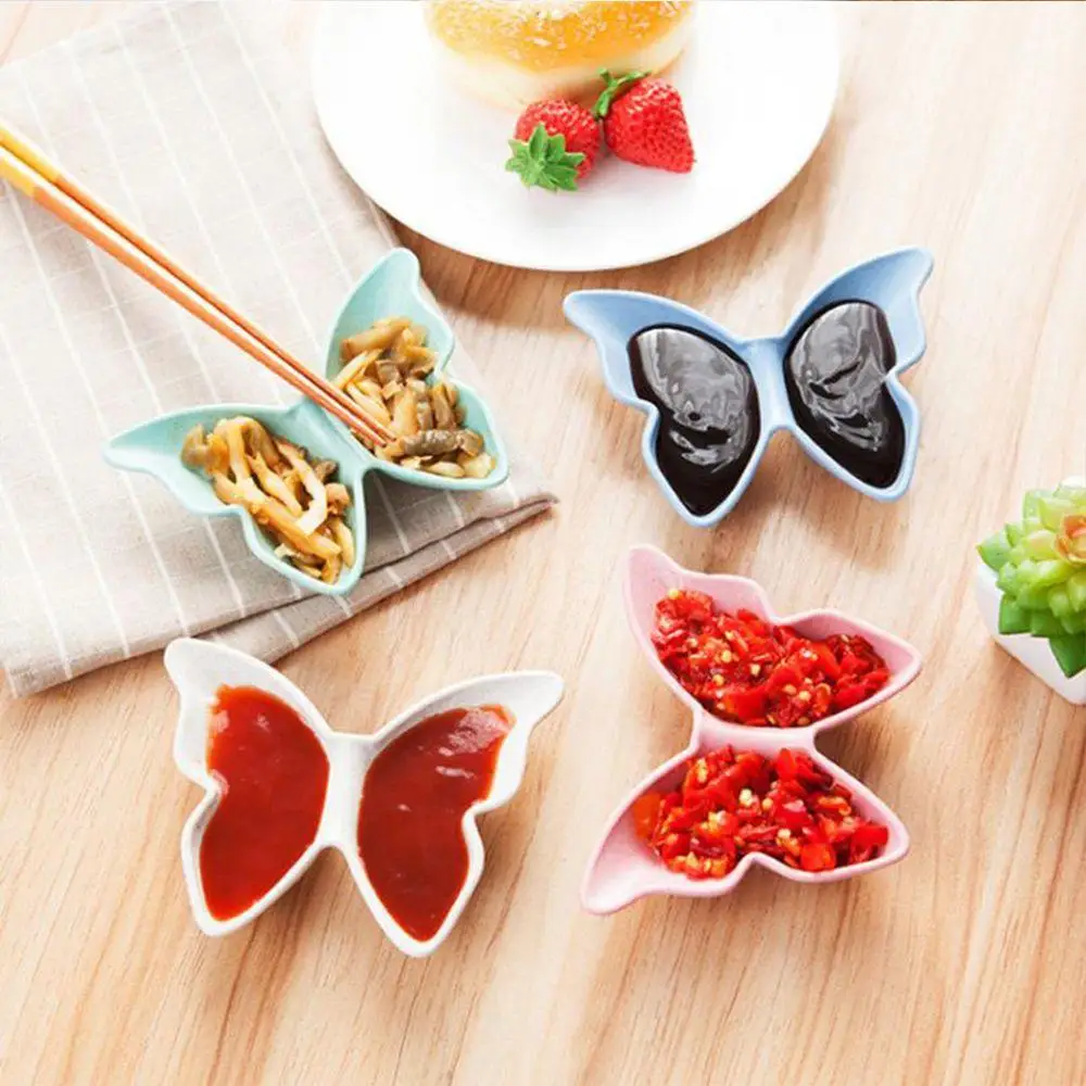 Seasoning Dish Wheat Straw Butterfly-Shaped New Plastic-Free Bowls Safer For Kids For Party Home Not Disposable Bowls
Seasoning Dish Wheat Straw Butterfly-Shaped New Plastic-Free Bowls Safer For Kids For Party Home Not Disposable Bowls