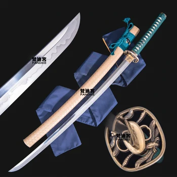 Handmade Japanese Samurai Sword Katana Clay Tempered T10 Steel Sharp Blade Tsuka Japanese Samurai Sword Clay Tempered Shinogi-zu
Handmade Japanese Samurai Sword Katana Clay Tempered T10 Steel Sharp Blade Tsuka Japanese Samurai Sword Clay Tempered Shinogi-zu