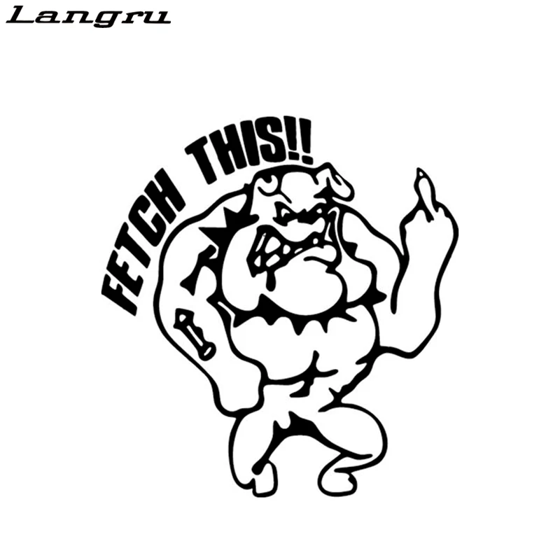 Langru Fetch This Fashion Cartoon Dog Vinyl Graphic Decal Car Sticker Car-styling Decorative Jdm | Автомобили и мотоциклы