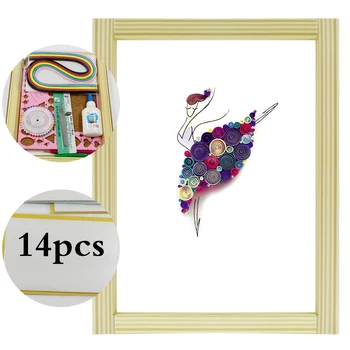16 colorful Quilling Paper Craft Kits 14Pcs Tool set Rolling Strips DIY Collection Home Decoration Crafts dancers 5 Decorating
16 colorful Quilling Paper Craft Kits 14Pcs Tool set Rolling Strips DIY Collection Home Decoration Crafts dancers 5 Decorating