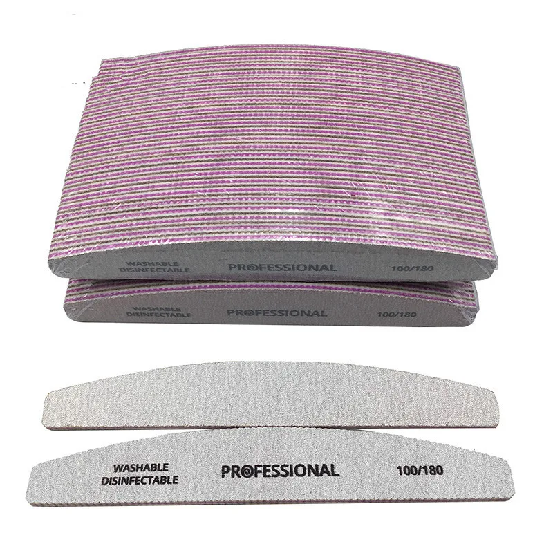 50PCS Nail File 100/180 UV Gel Polish Curved Grey Nail Art File Sanding Para Manicura Lime A Ongle Pedicure Nail Tool
50PCS Nail File 100/180 UV Gel Polish Curved Grey Nail Art File Sanding Para Manicura Lime A Ongle Pedicure Nail Tool