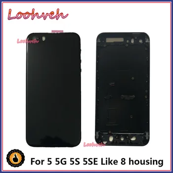 High quality For IPhone SE 5 5G 5S like 8 Style Housing Battery Cover Door Rear Chassis Frame Back Cover + battery sticker
High quality For IPhone SE 5 5G 5S like 8 Style Housing Battery Cover Door Rear Chassis Frame Back Cover + battery sticker
