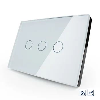 Livolo Smart Wall Switch,US/AU standard,3-gang 2-way Remote Touch Light Switch, Crystal Glass Panel,LED indicator
Livolo Smart Wall Switch,US/AU standard,3-gang 2-way Remote Touch Light Switch, Crystal Glass Panel,LED indicator