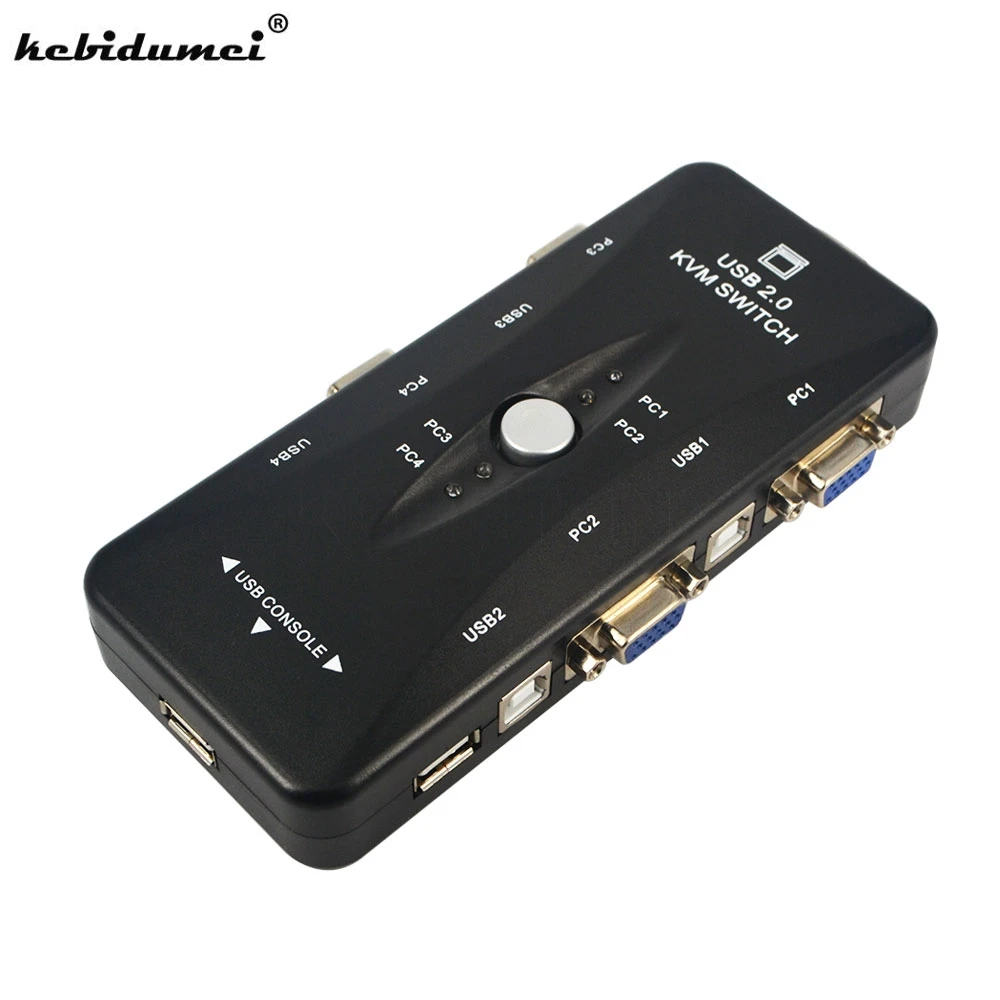 kebidumei New Arrival Hot Black KVM Switch 4-Port Mini-Auto USB KVM Switch USB 2.0 1620 x 1440 Maximum Resolution
kebidumei New Arrival Hot Black KVM Switch 4-Port Mini-Auto USB KVM Switch USB 2.0 1620 x 1440 Maximum Resolution